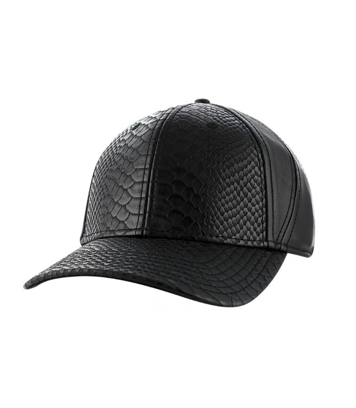 Schwarze Herren Cap Viper Cap Schwarze Herren Cap Viper Cap